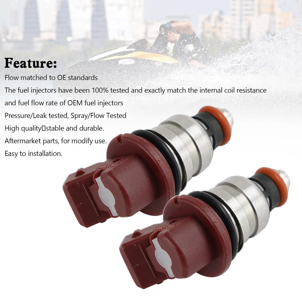 2X Fuel Injectors 275500460 for Seadoo GTX/RX/LRV/XP/3D (2000–2007)