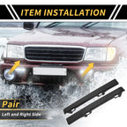 Pair Front Bumper Grille Headlight Filler for Toyota Tacoma (2005–2015) No. 5251335010