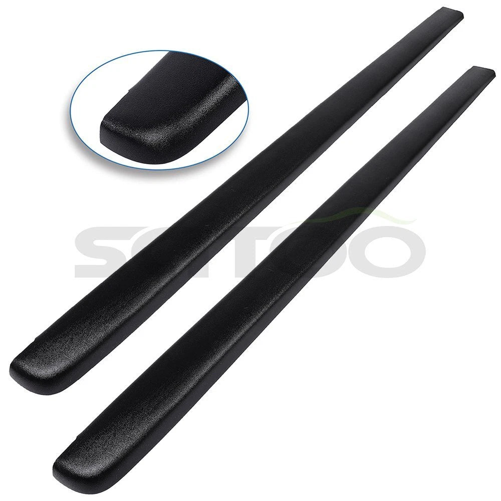 2X Bed Rail Caps for Chevrolet Silverado 1500 2500 HD (2001–2006) Black