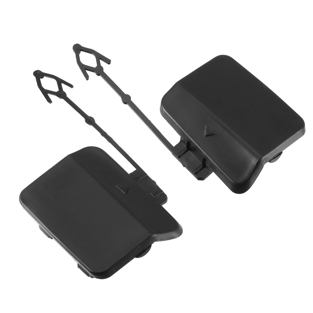 Pair Tow Eye Hook Caps for BMW X5 (2000–2006) Black