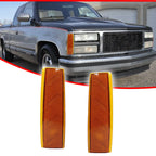 Amber Lens Front Corner Side Marker Light Covers for GMC Yukon Suburban (1992–1993)