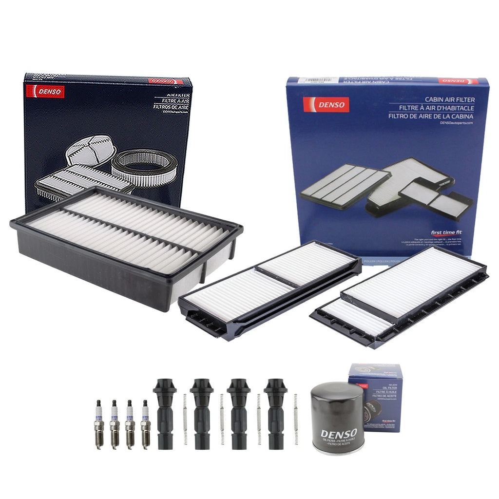 Denso Tune Up Kit 4 Spark Plugs & Boots for Mazda 3 i 2.0L L4 (2006–2009)