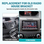 Double DIN Radio Install Dash Bracket & Wire Harness for Honda CR-V (2012–2016)