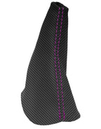 Manual Shift Boot Cover for Dodge Ram 2500 3500 (2003–2012) Carbon Fiber Purple Stitch