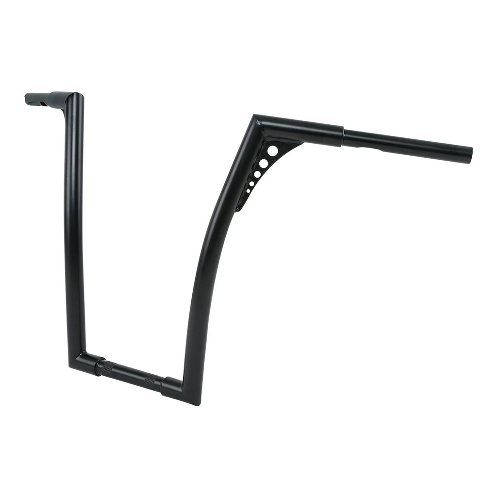 1 1/4" Black Fat 18" Rise Handlebar for Harley Davidson FXST FLST