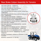 Rear Brake Caliper & Pads for Yamaha YXR660F Rhino 660 (2004–2007)