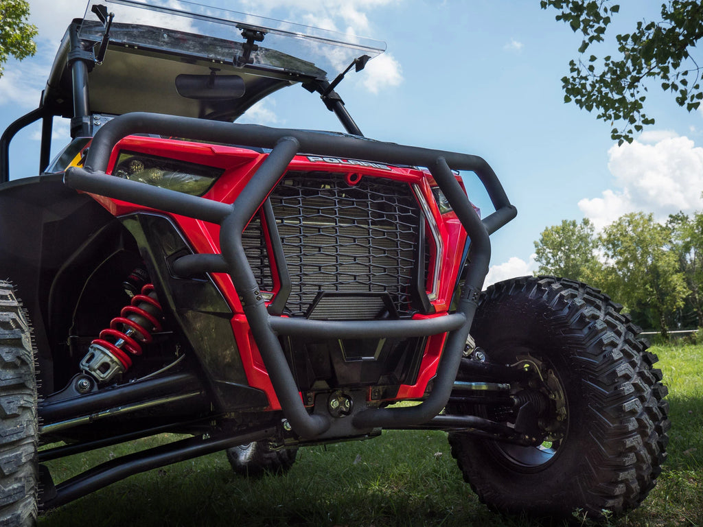 Front Brush Guard Bumper for Polaris RZR XP Turbo S (2018–2023) - Black