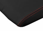 Leather Console Lid Armrest Cover for Dodge Ram (2009–2016) Red Stitch
