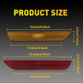 Set of 4 OE-Style Lens Front & Rear Side Marker Lights for Ford Mustang (2010–2014)