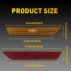 Set of 4 OE-Style Lens Front & Rear Side Marker Lights for Ford Mustang (2010–2014)