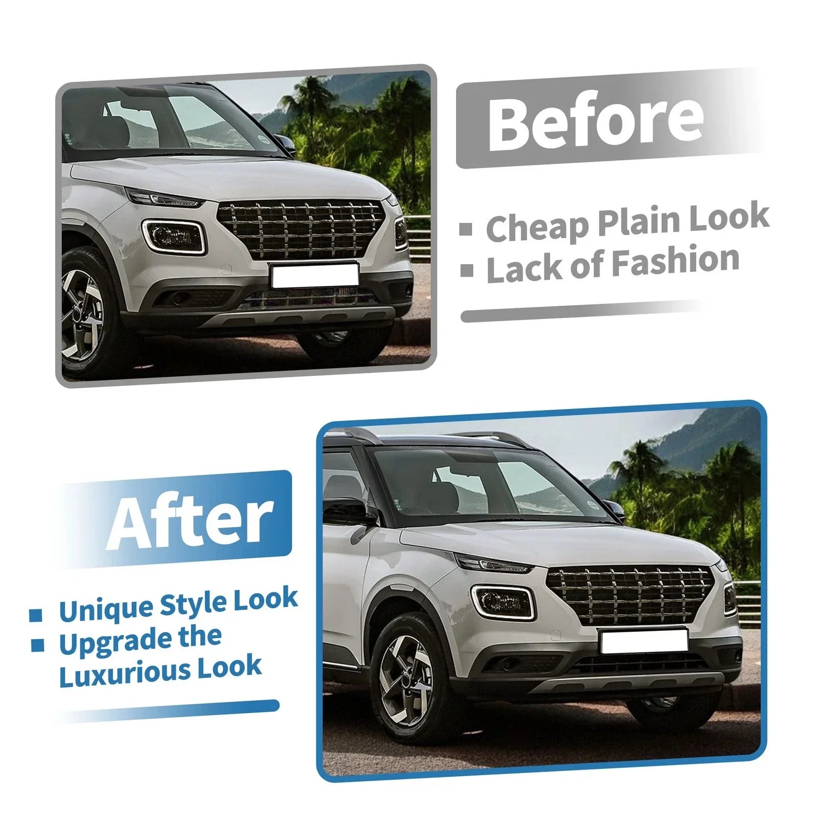 Lower Grille Bumper Cover for Hyundai Venue (2020-2022)