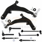 Set of 8 Control Arms Tie Rods Sway Bars for Nissan Murano (2003–2004)