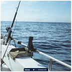 Fishing Rod Holder Rail Mount Base for Kayak (Spring Locking, Black)