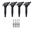 Set of 4 NGK Ignition Coils & GPower Platinum Spark Plugs for Elantra GT, Forte