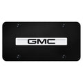 Chrome Name on Black License Plate - Officially Licensed for GMC