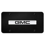 Chrome Name on Black License Plate - Officially Licensed for GMC