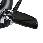 Black Footpegs Footrest for Harley Softail FLSB FXBB FXBR FXBRS (2018–2023)
