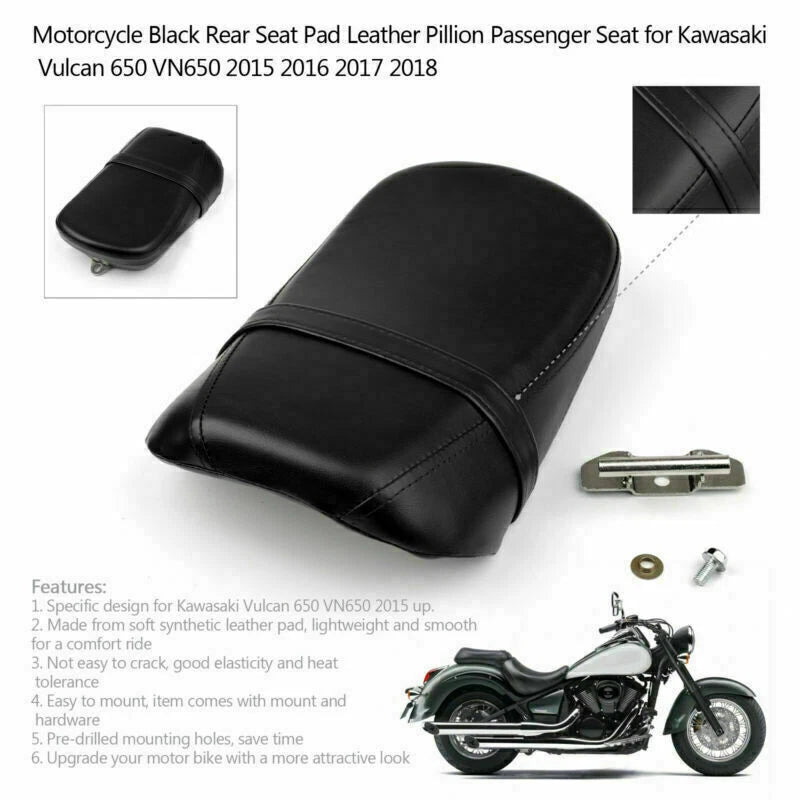 Rear Seat Cushion Leather for Kawasaki Vulcan 650 VN650 (2015–2018)