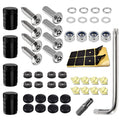 Anti Theft License Plate Black Screw Cover Kit for Car Tag Frame (—)