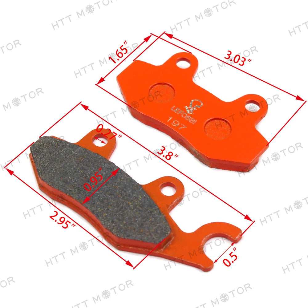 Carbon Ceramic Organic Brake Pads for Honda Kawasaki (FA197)