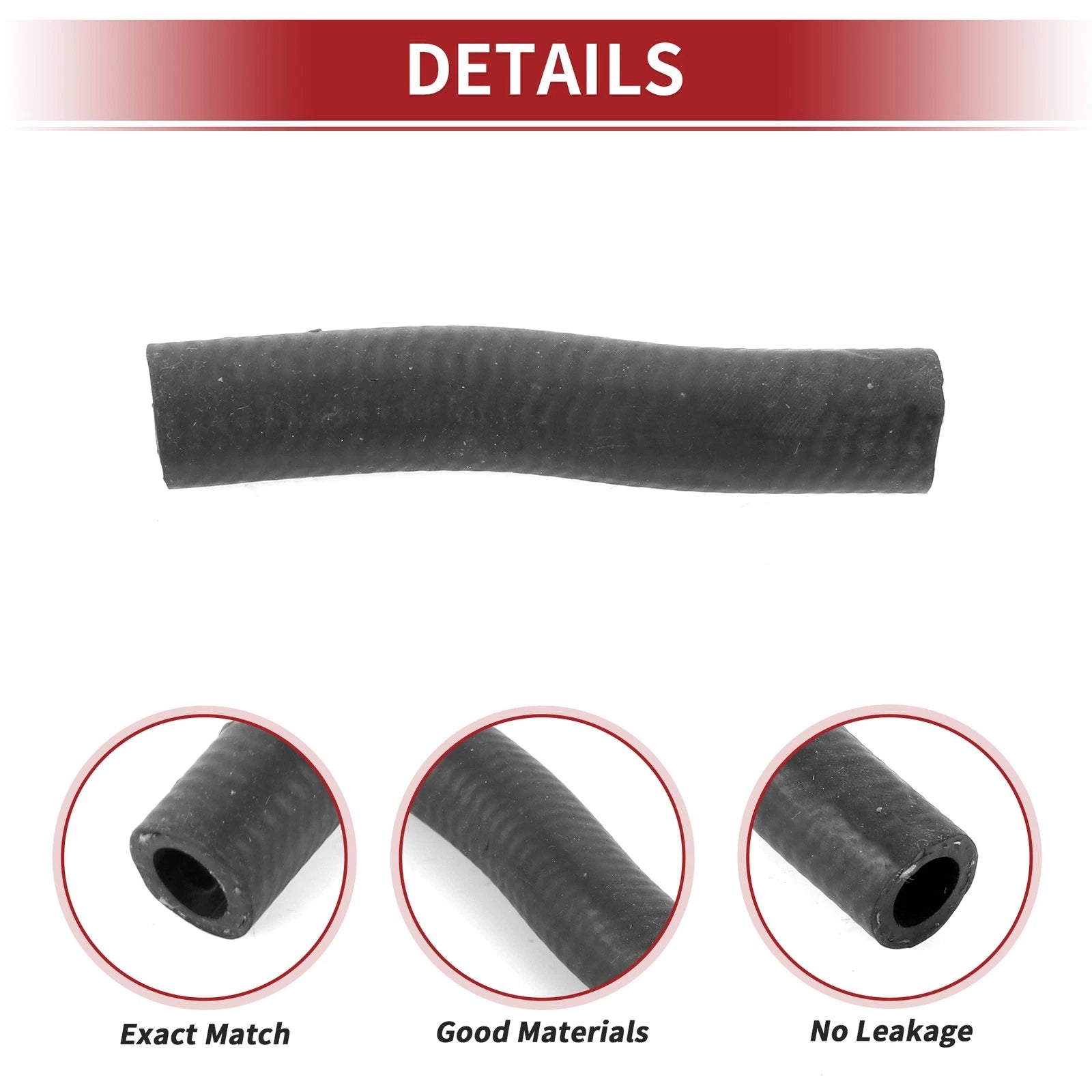 Heater Hose for Nissan Altima (2002–2007) No. 213068J100 Rubber Black