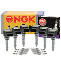 Set of 6 NGK COP Ignition Coils & Ruthenium HX Spark Plugs for Dodge Mercedes V6