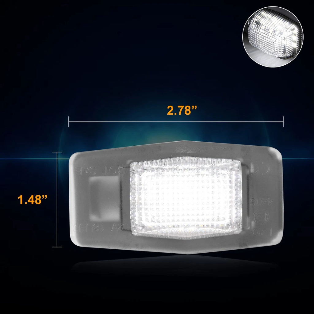 Nuvision White LED License Plate Lights for Mazda Protege5/Tribute/MPV/Escape (1999–2007)