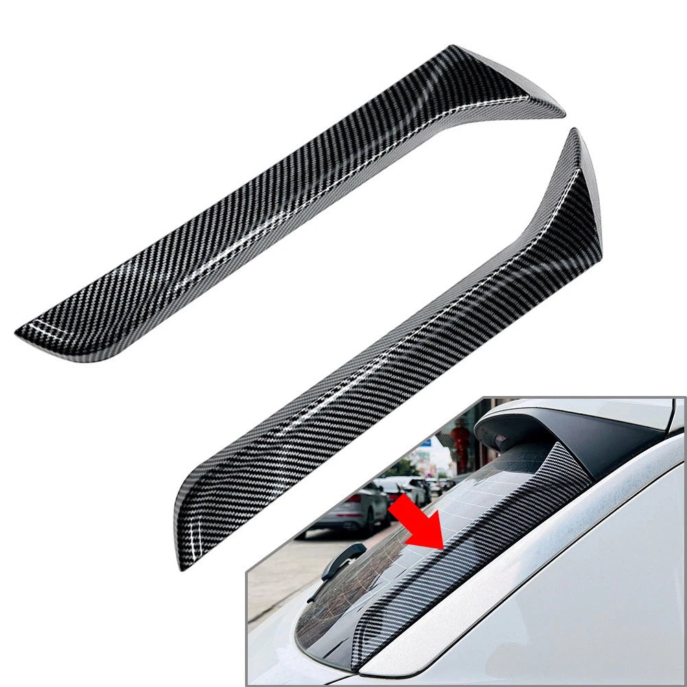 Rear Window Side Spoiler Wings Lip Body Kit for VW T-ROC (2017–2024) Carbon Fiber