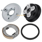 Rear Brake Drum Hub Plate Shoes Seal Assy for Yamaha Kodiak Grizzly (1993–2001)