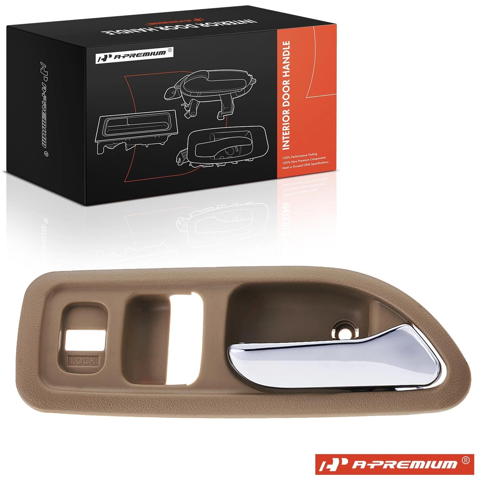 Front Right Chrome Interior Door Handle for Honda Accord (1994–1997)