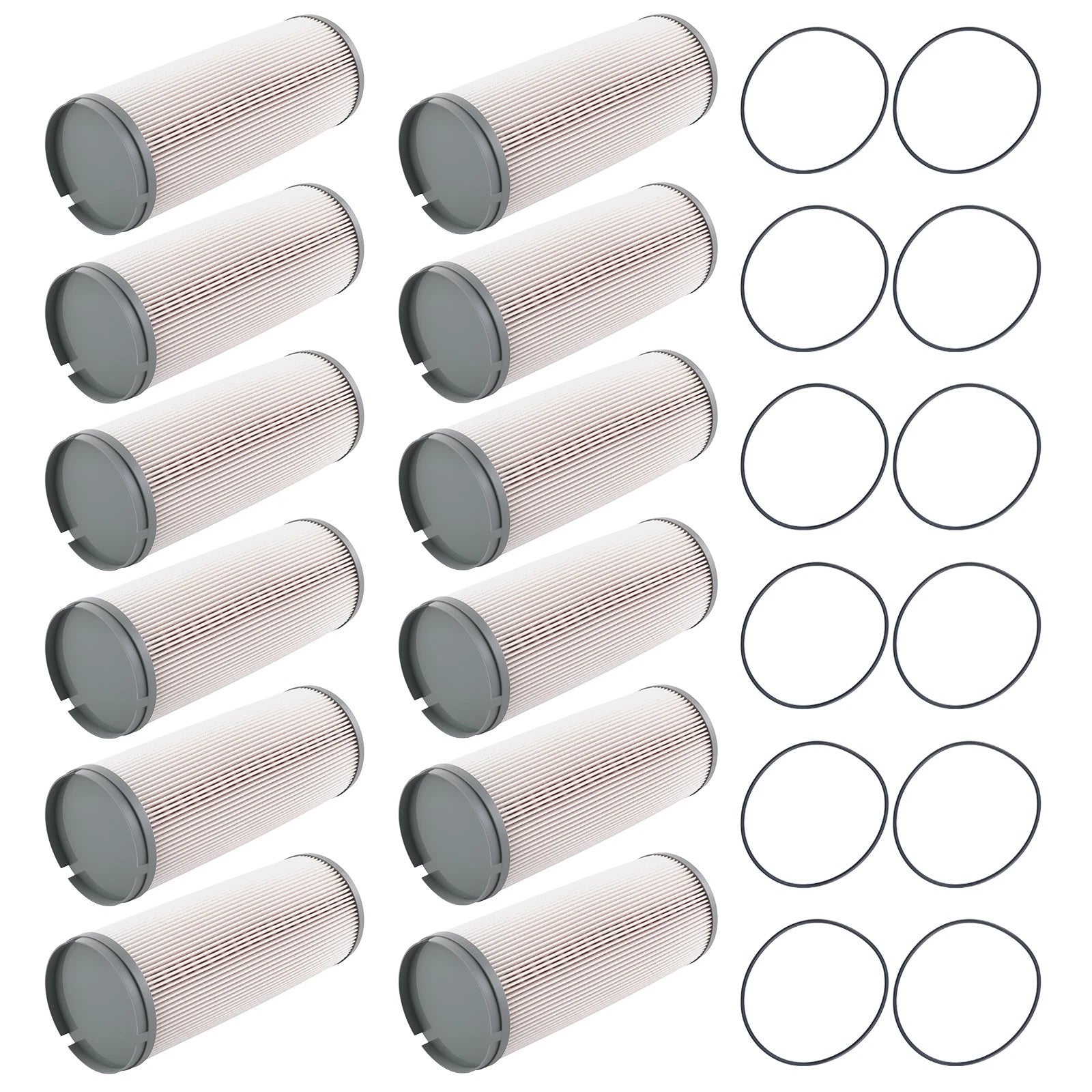 12x Fuel Filter for Kenworth T680, Peterbilt 579 (K37-1021, FS20207, L5113F)