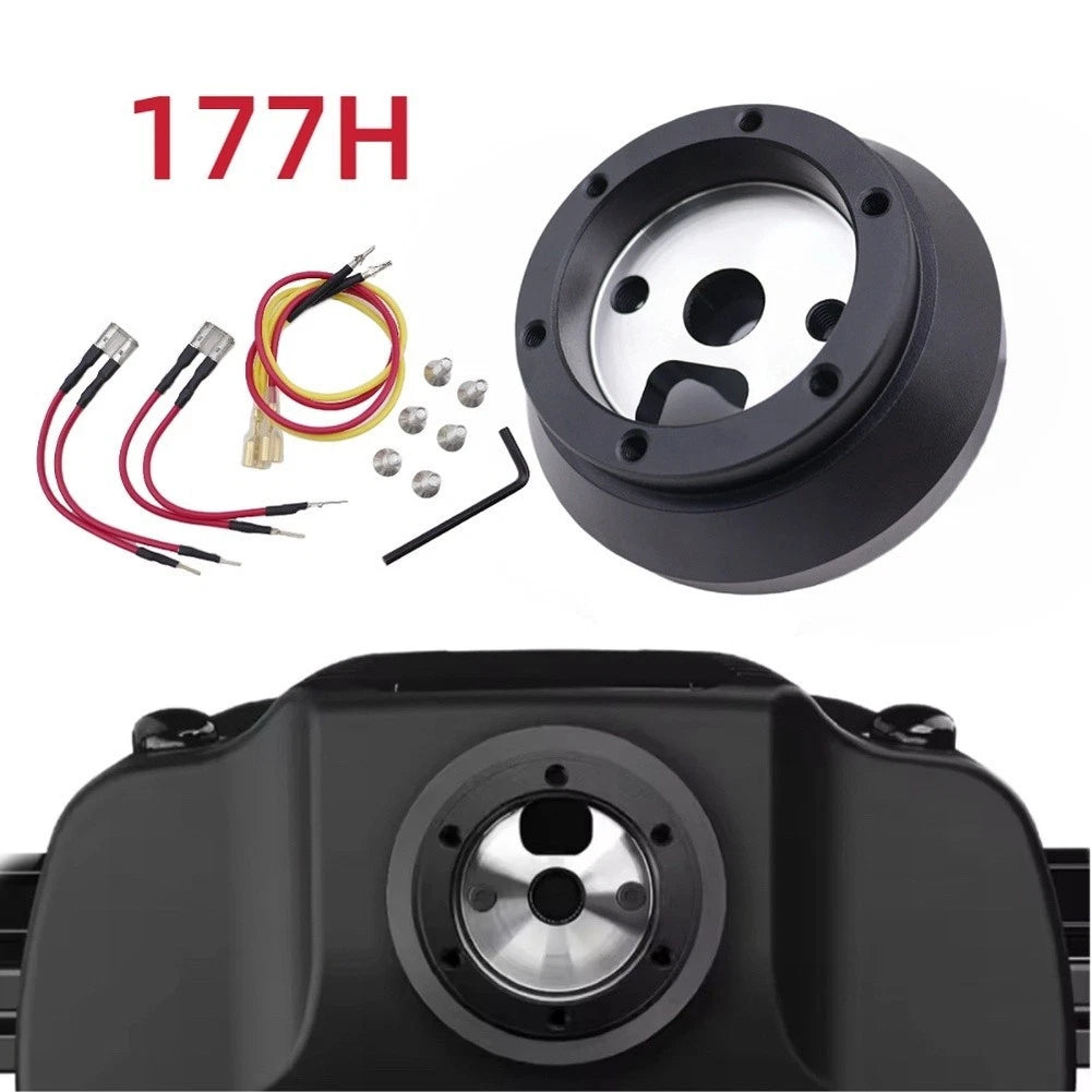 Steering Wheel Hub for Racing Cars (Alloy, Lightweight)