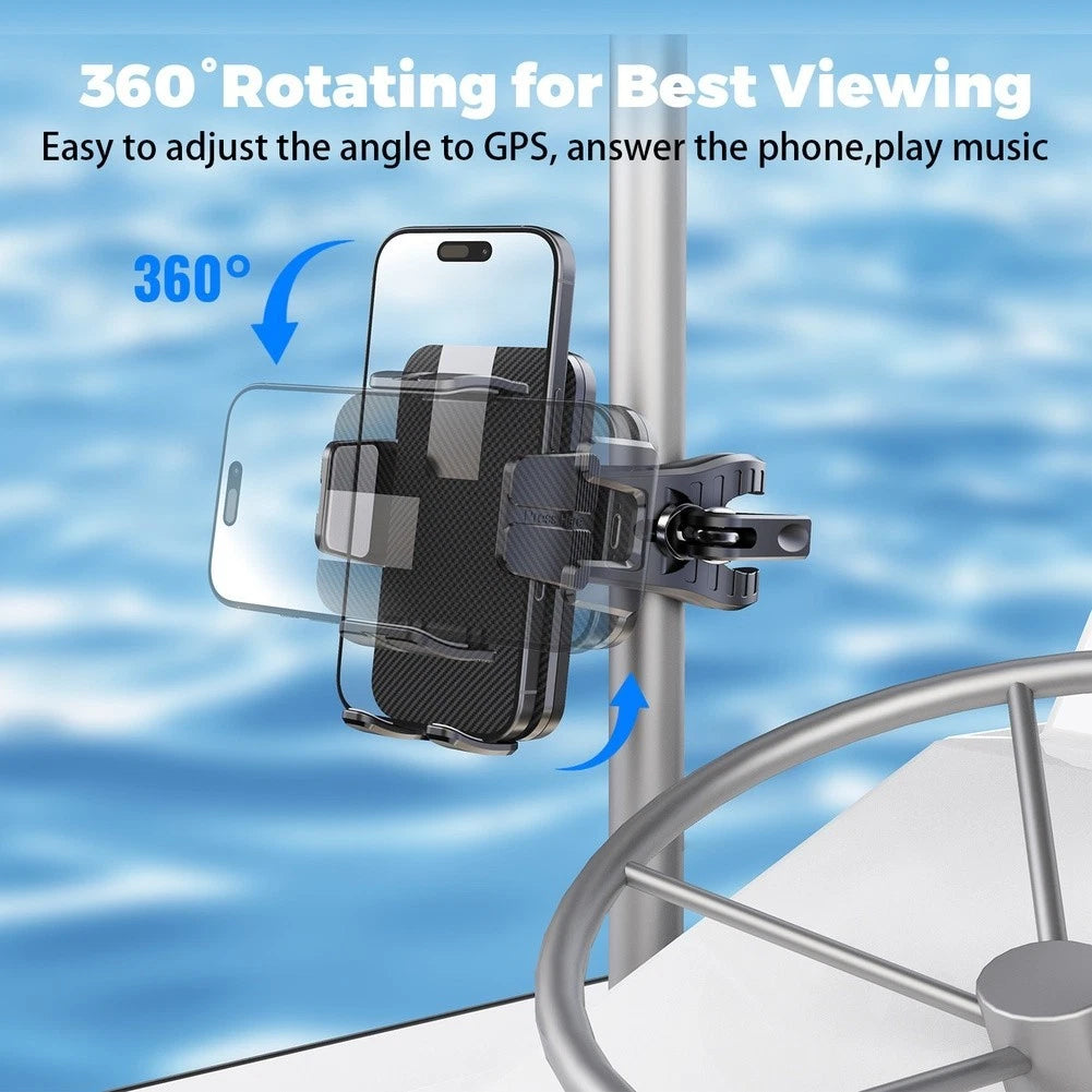 Phone Holder for Boats, Kayaks, Yachts, Sailboats, Speedboats (4.7-7.2in)