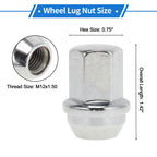 20 Pcs M12x1.50 Wheel Lug Nuts for Chevrolet Impala (2008–2009) No. 6112631/611263