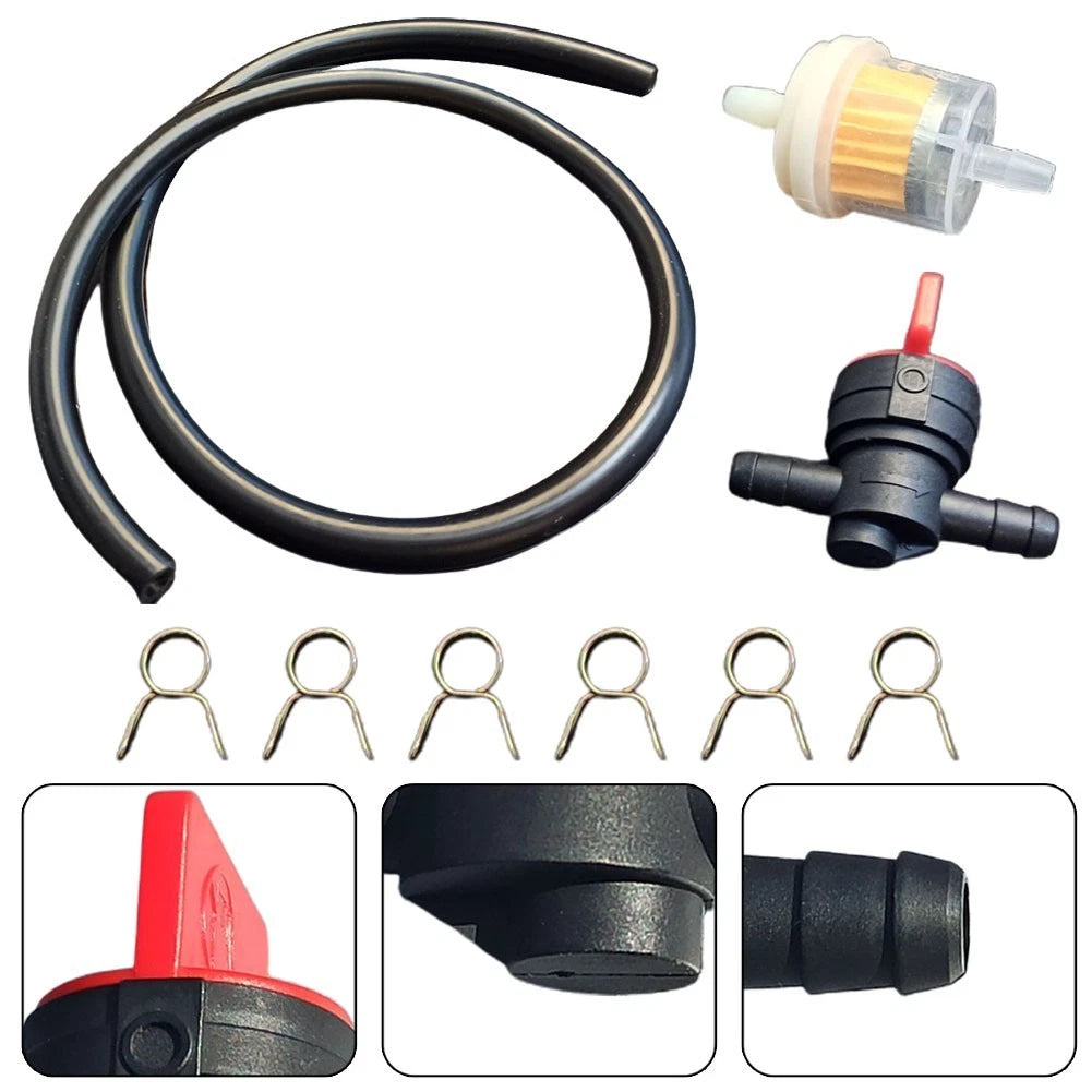 Complete Tap and Hose Set with 3 Filters and Clamps for Reliable Connections