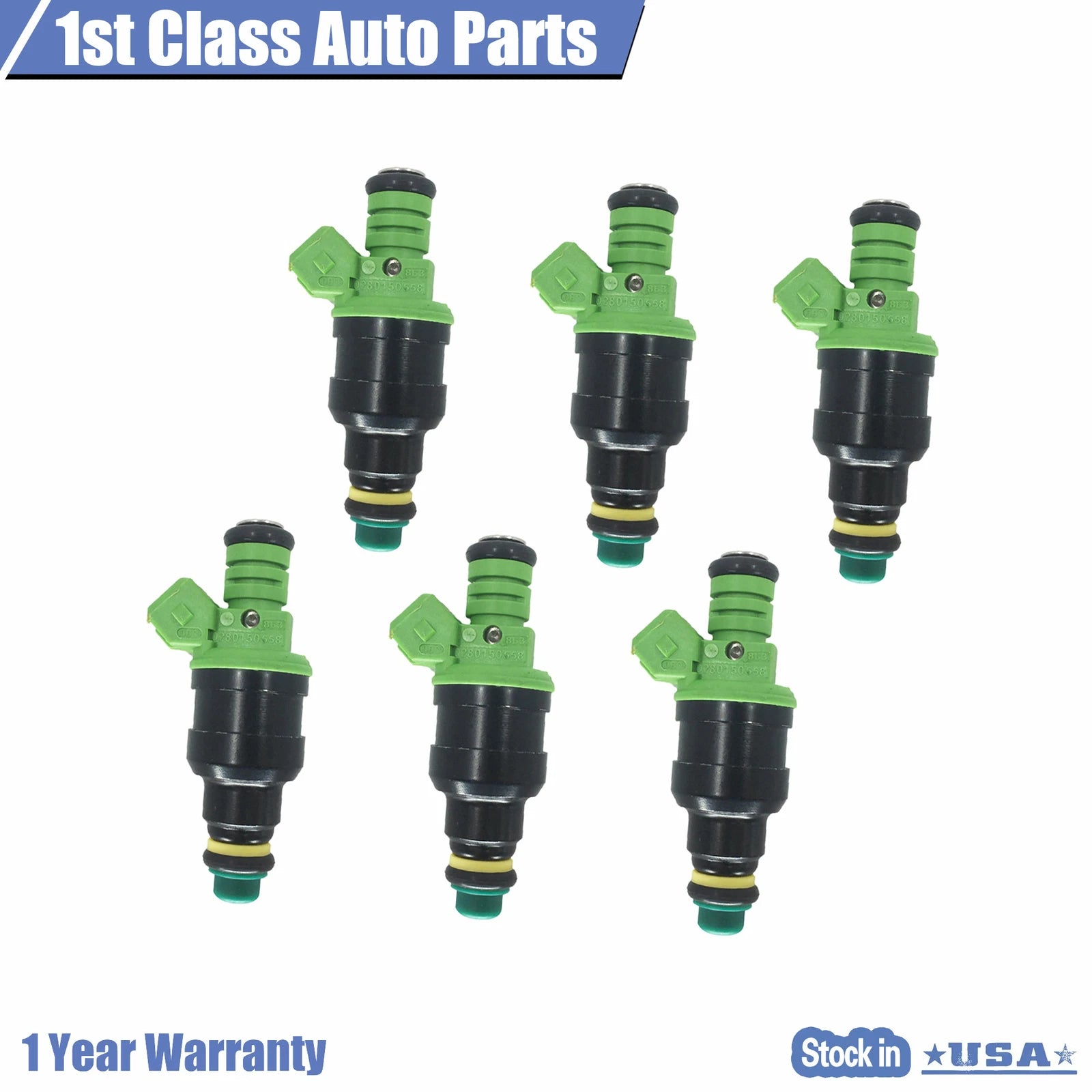 Set of 6 Fuel Injectors for GM LT1 LS1 LS6 Ford Mustang
