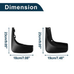 Set of 2 Mud Flaps Splash Guards for Volkswagen Golf 6 (2009–2013)
