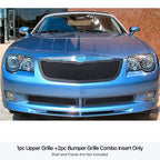 Stainless Steel Black Mesh Grille Insert for Chrysler Crossfire (2004-2008)