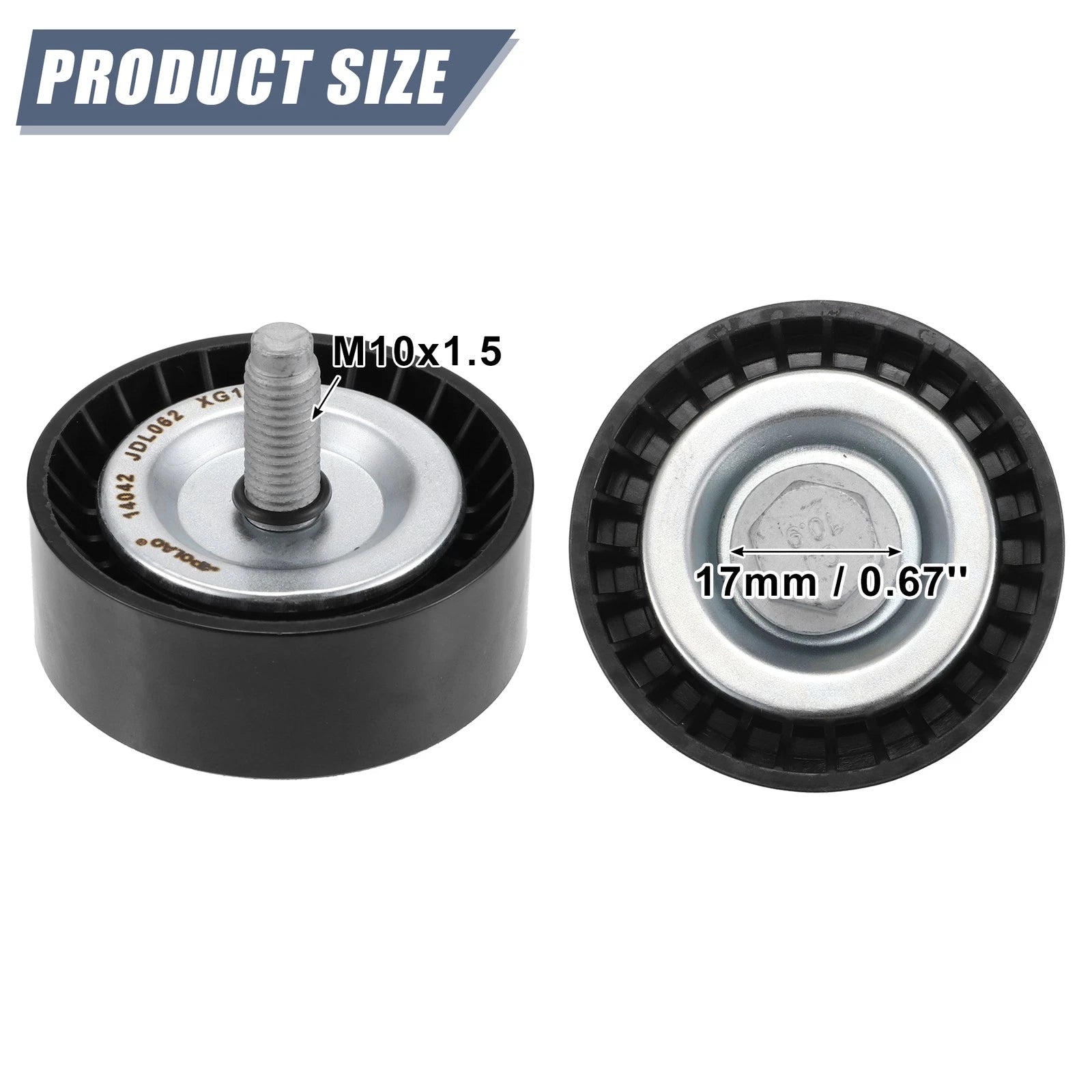 Accessory Drive Belt Idler Pulley for Dodge Journey (2009–2020) 4891596AC 4891720AA