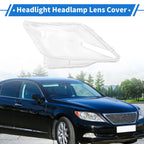 1 Pcs Headlight Lens Cover for Lexus LX570 (2007–2012) PC Clear