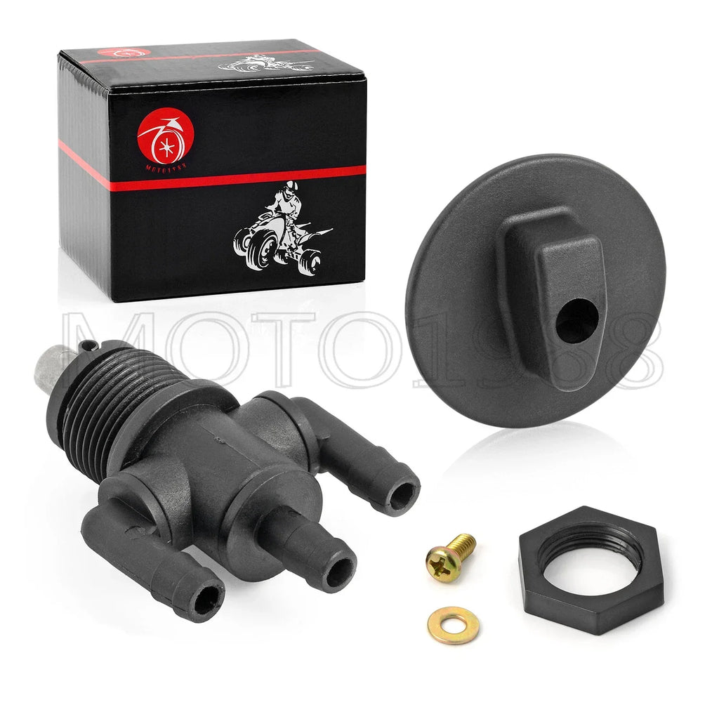 Fuel Tank Valve Petcock 3 Way & Nut for Polaris Scrambler 400 (1998–2002)