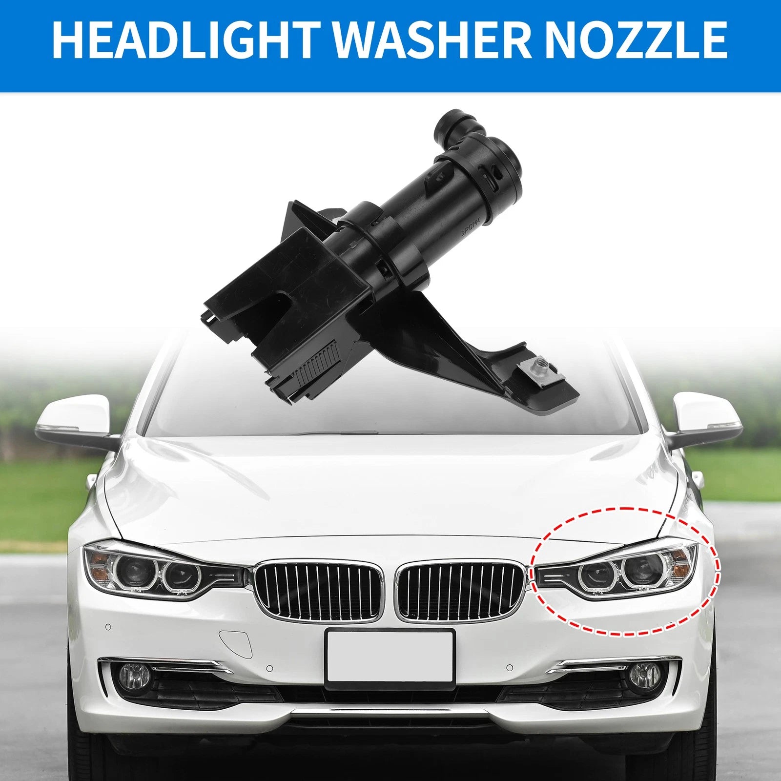 Front Driver Side Headlight Washer Nozzle for Lexus RX330 RX350 (2004–2006) No. 8520848011