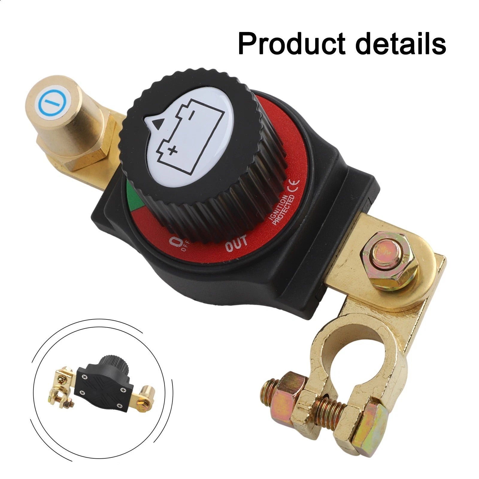Battery Disconnect Switch for Boats RVs ATVs 12V 48V Waterproof
