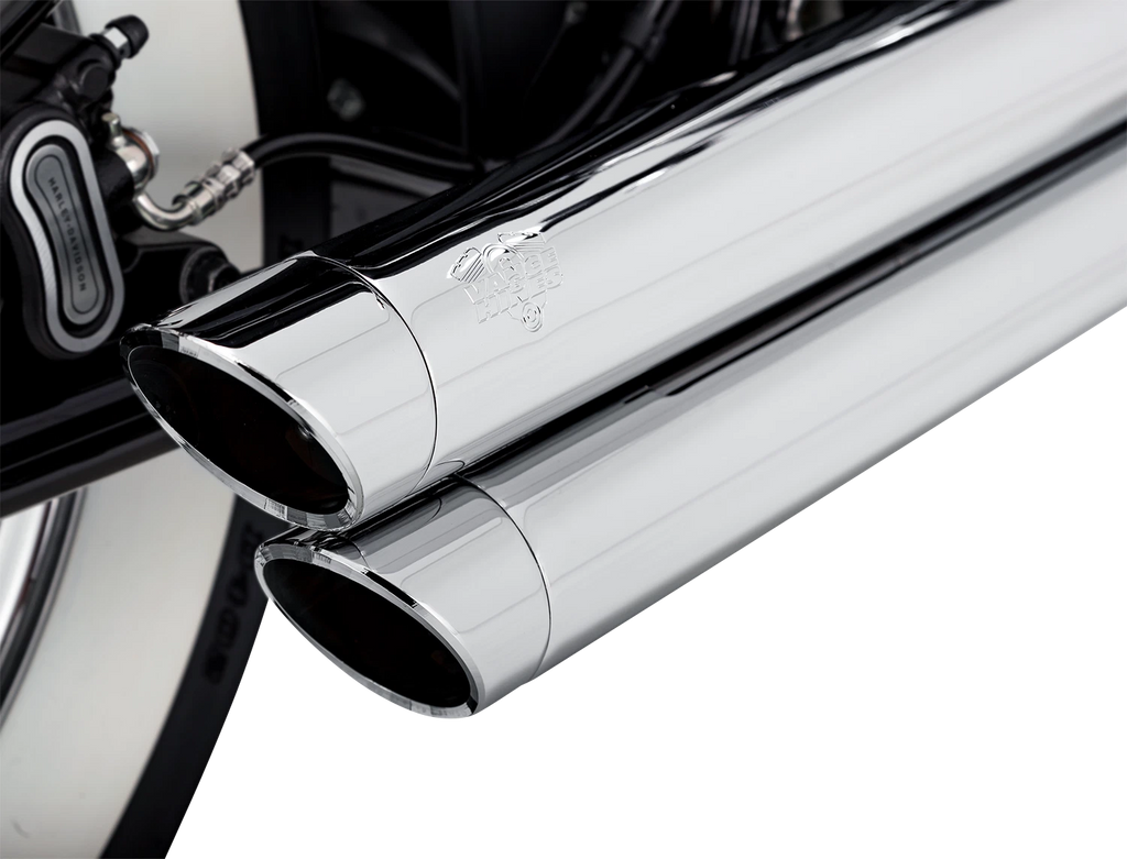 Vance & Hines Big Shots Chrome Exhaust for Harley Softail Touring (2018–2024)
