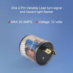 LED Turn Signal Light Blinker Relay for Car (12V, 2-Pin)