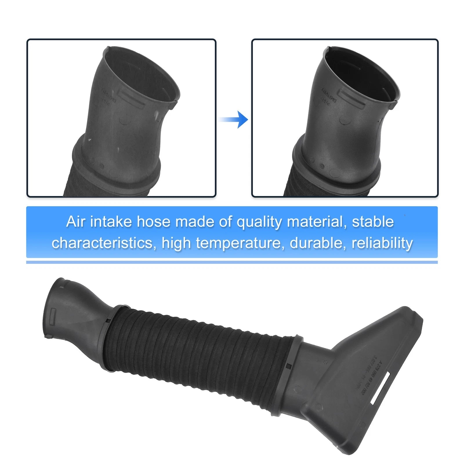 Air Intake Hose Tube for Mercedes-Benz S550 S63 (2014–2017) Plastic Rubber