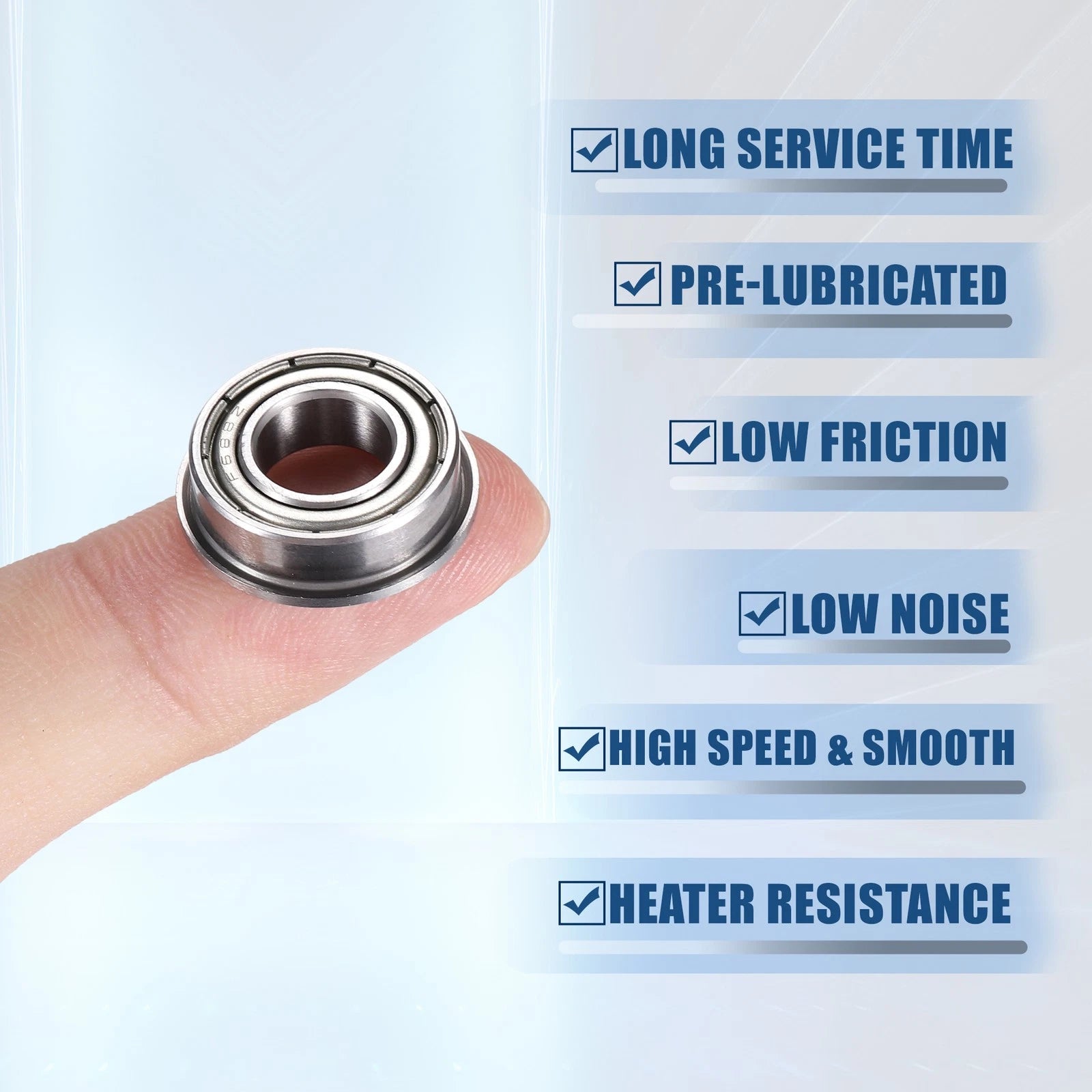10pcs F688ZZ 8x16x5mm Deep Groove Ball Bearings for Automotive Applications