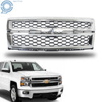 Front Bumper Honeycomb Grille for Chevrolet Silverado 1500 (2014–2015)