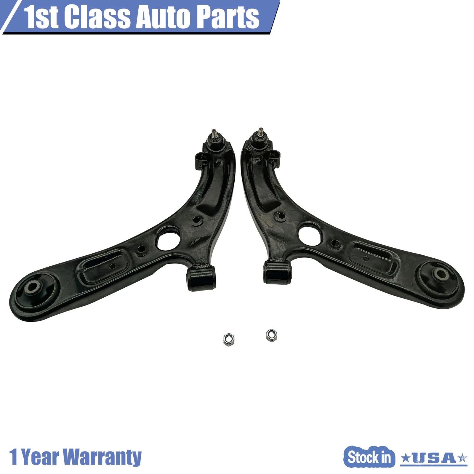 2X Front Control Arms & Ball Joints for Hyundai Veloster Elantra (2011–2017)