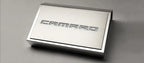 Top Plate w/White CF Vinyl "CAMARO" Inlay for 16-20 Camaro w/ACC Fuse Box Cover